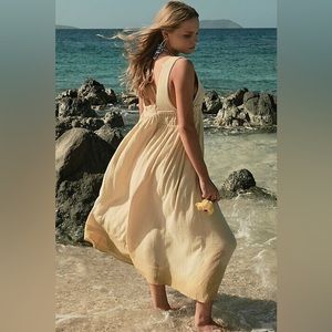 Free People Cream Maxi Dress